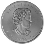 Silver coin Canada Maple leaf 2016