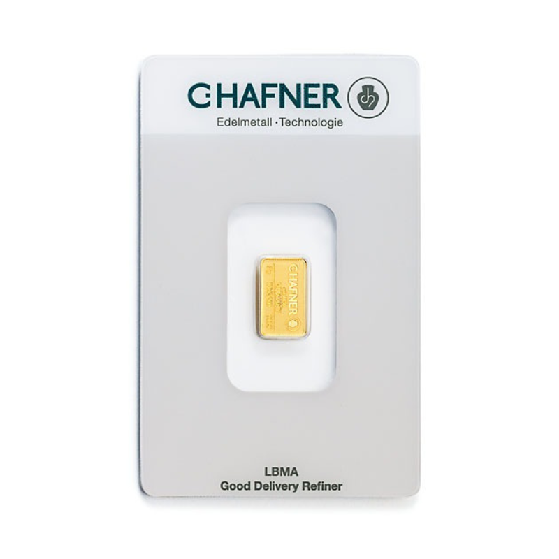 2g C.Hafner 999.9 kuldplaat