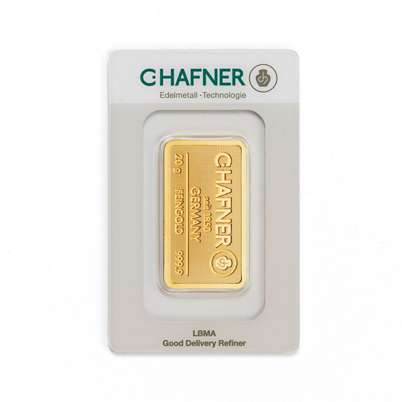 20g C.Hafner 999.9 kuldplaat