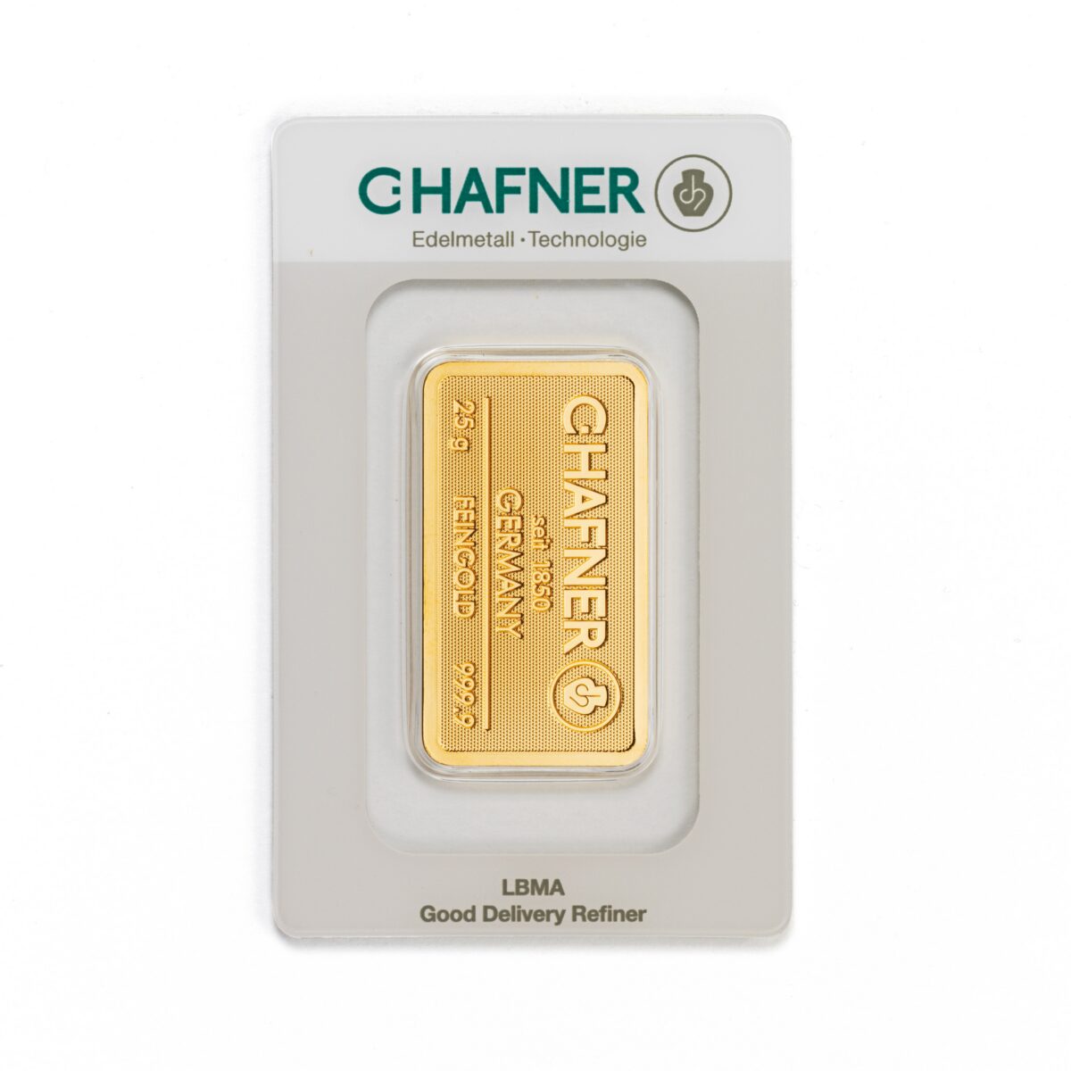 25g C.Hafner 999.9 kuldplaat