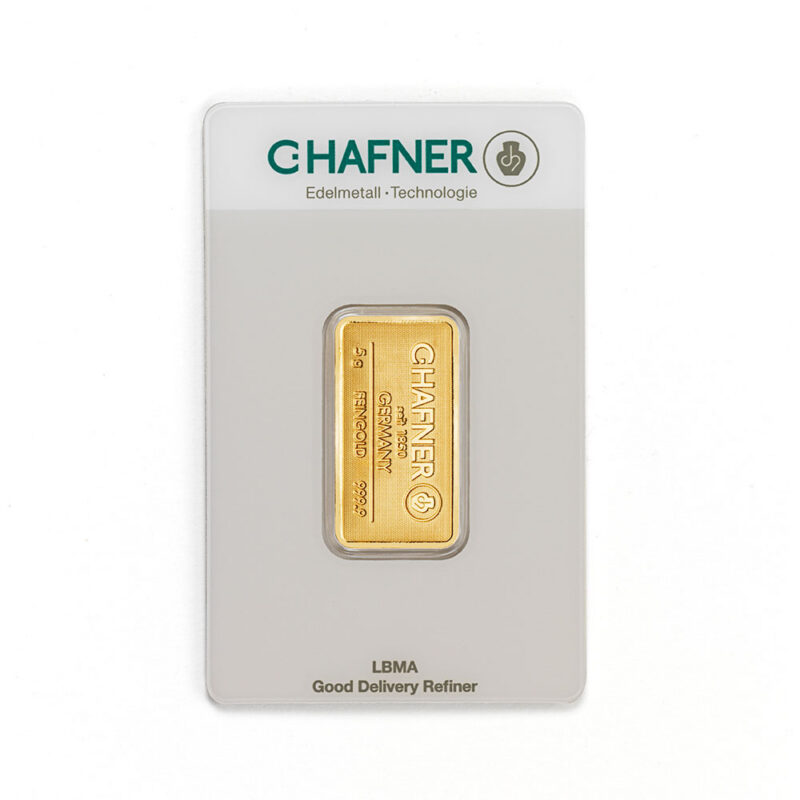 5g C.Hafner 999.9 kuldplaat