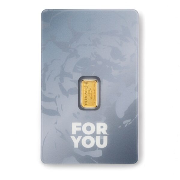 1g C.Hafner For You Blue 999.9 kuldplaat