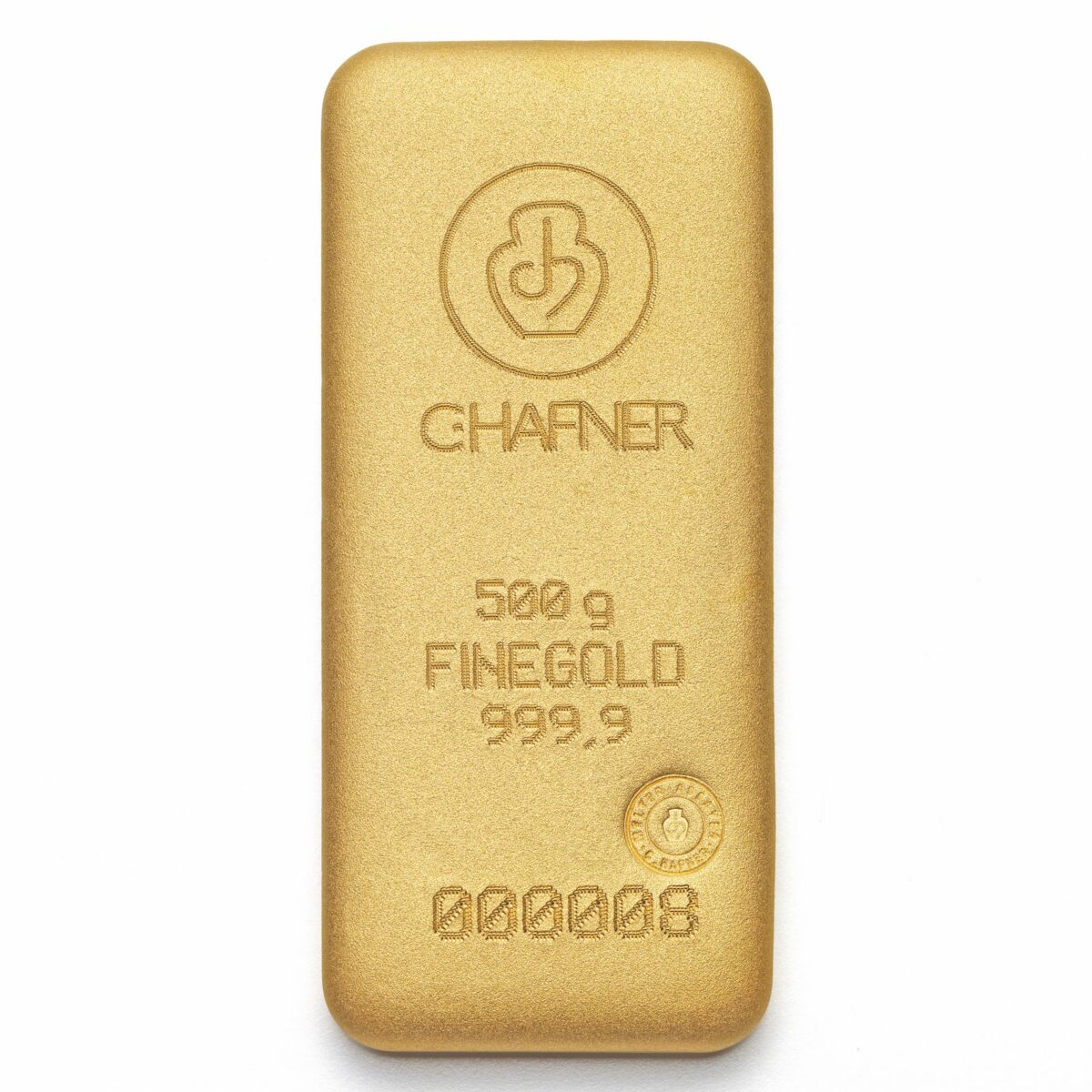 500g C.Hafner 999.9 kuldplaat (valand)