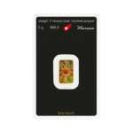 kuldplaat 2g card back kinebar Argor-Heraeus