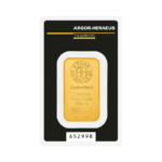 Argor-Heraeus 1 oz kuldplaat kinebar