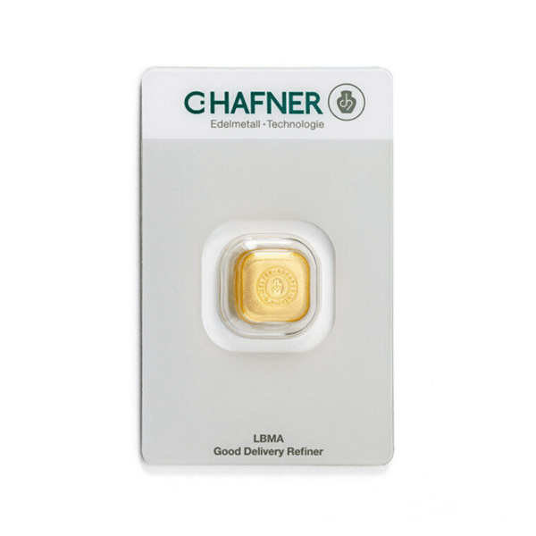 1oz C.Hafner 999.9 kuldplaat