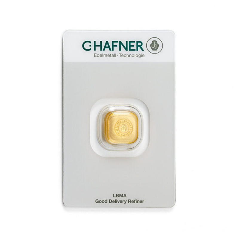 1oz C.Hafner 999.9 kuldplaat