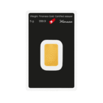 5g Argor-Heraeus 999.9 kuldplaat