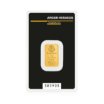 5g Argor-Heraeus 999.9 kuldplaat